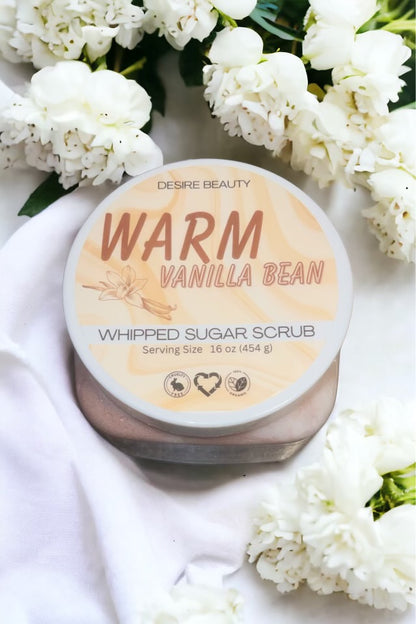 Warm Vanilla Bean Whipped Sugar Scrub