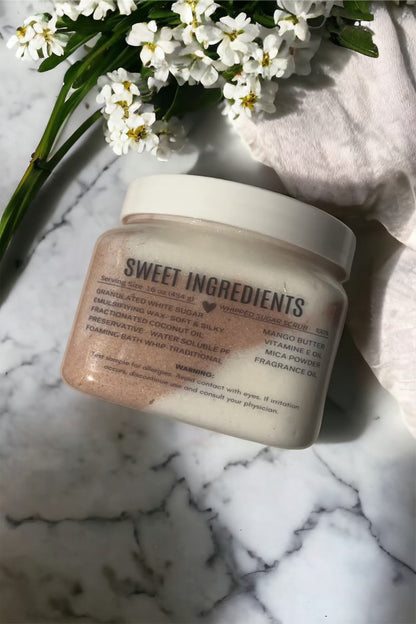 Warm Vanilla Bean Whipped Sugar Scrub