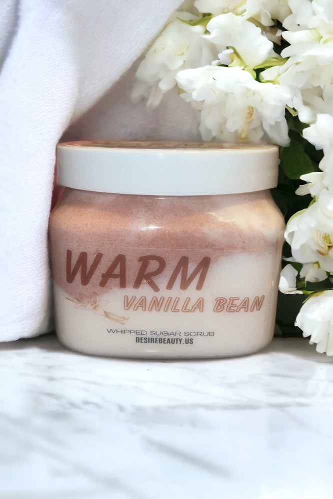 Warm Vanilla Bean Whipped Sugar Scrub